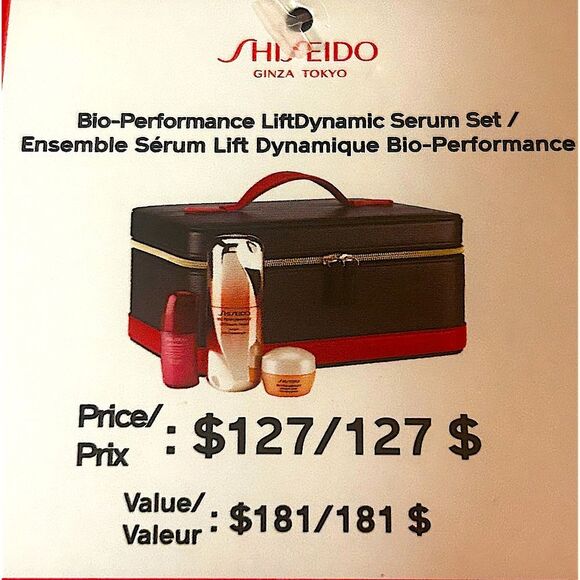 SHISEIDO Beauty gift 🎁 box. Bio performance lift dynamic serum set. Brand new. - Picture 1 of 5